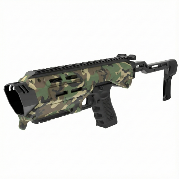 MX-1 Stabilizer M81 Cerakote Back front left angle