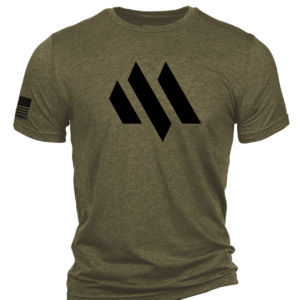 Meta Tactical Tshirt OD Green Black Logo Front